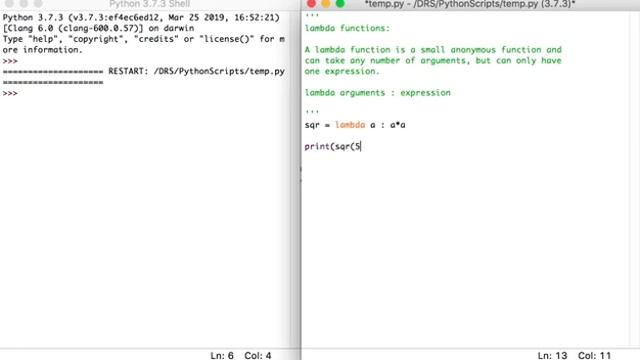 Lambda in Python смотреть онлайн