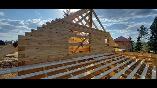 ПоСтройка дома 8*8,баня 6*4. смотреть онлайн