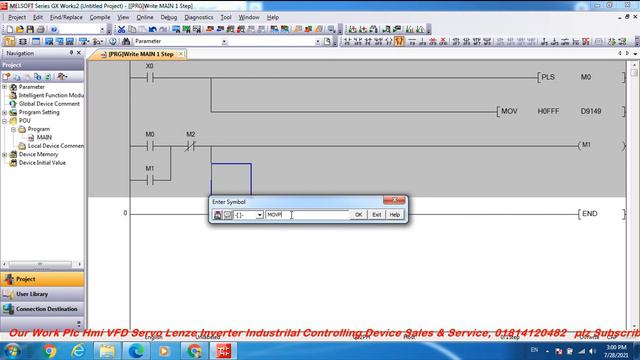Mitsubishi FR-A700 Inverter Start / Stop Command, Mitsubishi Plc Programming, GX-Works2 смотреть онлайн