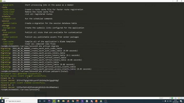 Laravel Social Network API Lesson 06 : Installing Passport смотреть онлайн