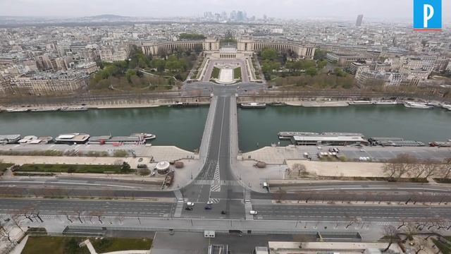 Confinement à Paris : on est monté en haut de la tour Eiffel vide de touristes смотреть онлайн
