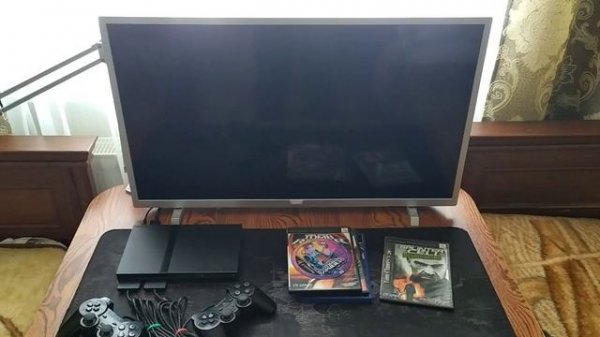 Sony PlayStation 2 Slim SCPH 77008 #2 Проверка работоспособности приставки, для сайта OLX