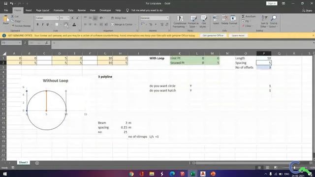 Excel VBA Tutorial, Creating Circle & Hatch using Simple VBA Code смотреть онлайн