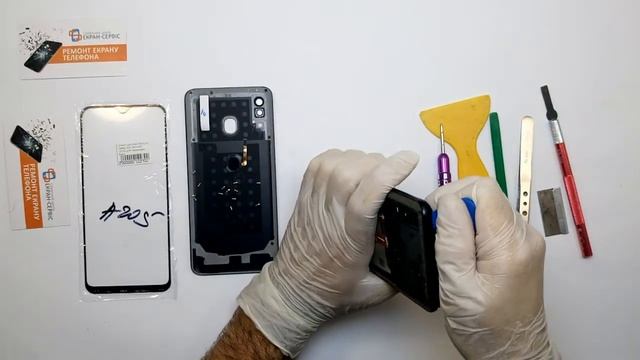 Замена батареи Samsung A20 смотреть онлайн