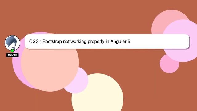 CSS : Bootstrap not working properly in Angular 6 смотреть онлайн