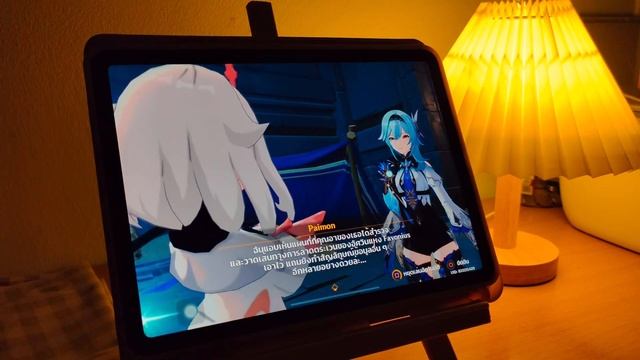 ?Play genshin impact on Ipad air 4 | try playing with the controller | asmr ? смотреть онлайн