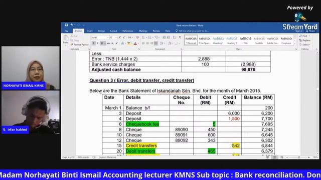 PREPARE BANK RECONCILIATION STATEMENT (PSPM REVISION) смотреть онлайн