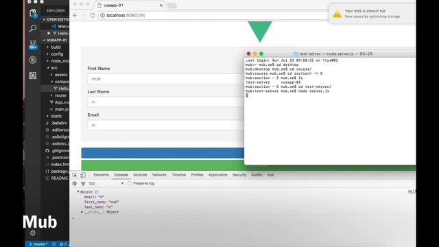 #5 - POST into MongoDB in Vue.js with axios смотреть онлайн