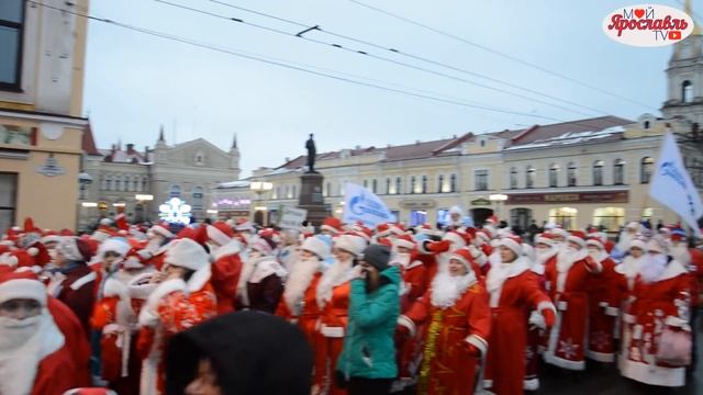 НаШествие Дедов Морозов в Рыбинске смотреть онлайн