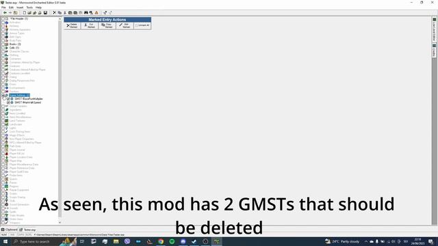 Manually cleaning a mod using Morrowind Enchanted Editor - Morrowind Modding Tutorial смотреть онлайн
