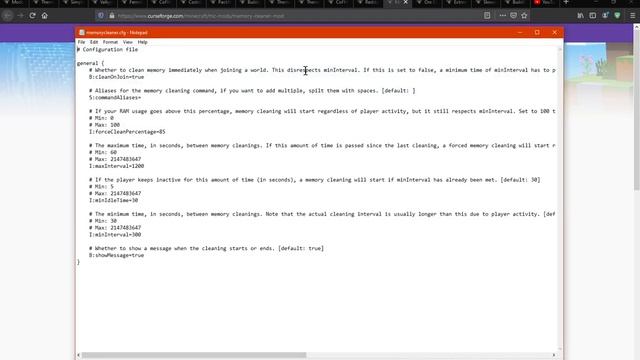 Memory Cleaner 1.12.2 Forge Mod Overview