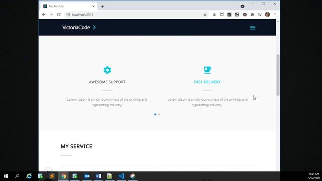 Responsive REACT JS Portfolio Website + source code смотреть онлайн