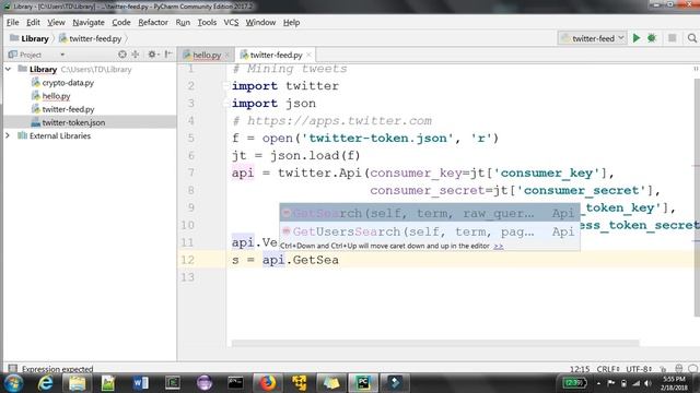 Mining tweet using Python in Hindi смотреть онлайн
