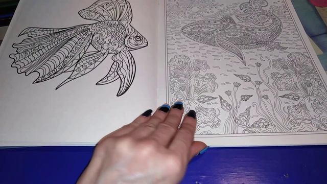 Раскраска Подводный мир. Линда Тейлор.Обзор смотреть онлайн