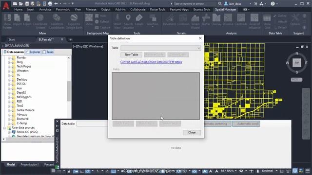 Spatial Manager v.8 Preview - Read AutoCAD Map object data смотреть онлайн