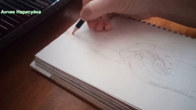 Влог / Нарисовать Гимнастку стоя в мостике / Draw Девочка в мостике с поднятой ногой вверх / Спорт смотреть онлайн