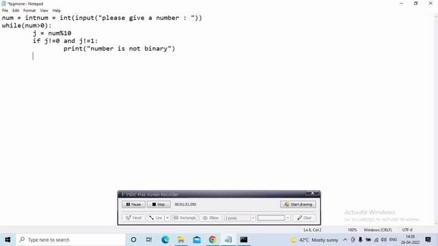 check number represent is in binary or not || python represent number is binary or not day-07 смотреть онлайн