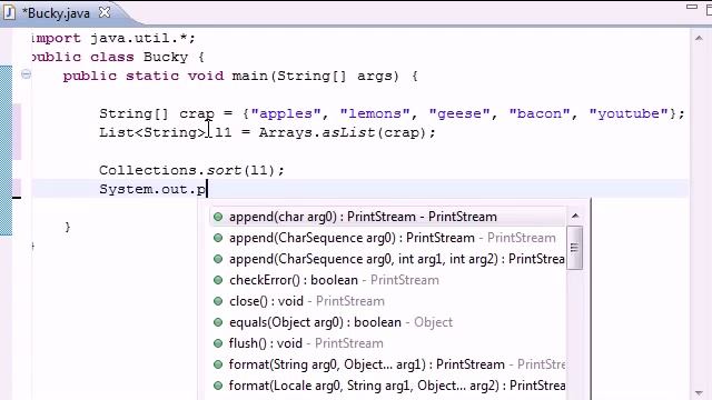 Intermediate Java Tutorial 9 Collections Method sort YouTube смотреть онлайн