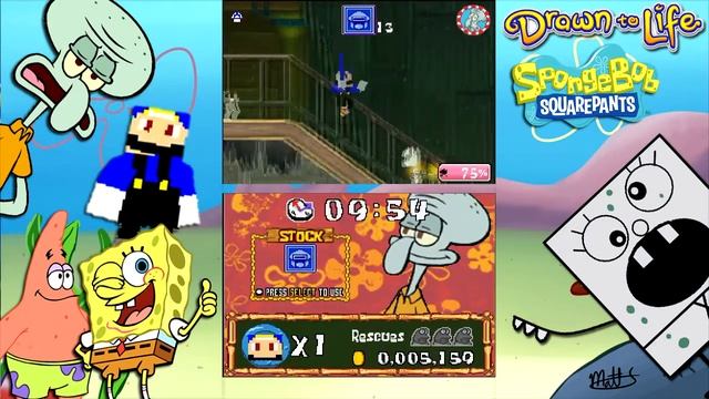 Drawn To Life: Spongebob Squarepants Edition Episode 11 смотреть онлайн