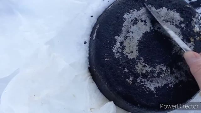 КАК ОЧИСТИТЬ СКОВОРОДКУ ОТ ДОЛГОЛЕТНЕГО НАГАРА ??