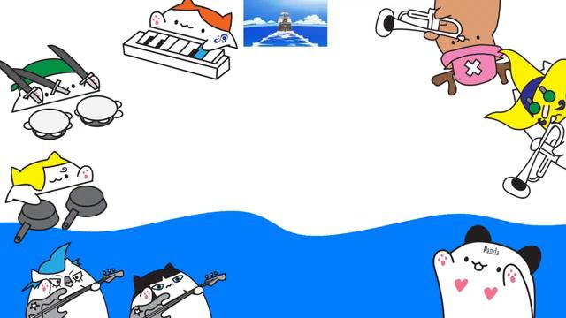 One Piece Opening "We are" Bongo Cat смотреть онлайн