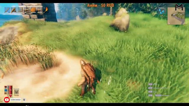 Valheim▶ТОП ВЫЖИВАЛКА В МИРЕ ВИКИНГОВ▶ТЁМНЫЙ ЛЕС ФАРМ МЕДИ И ОЛОВА#2 смотреть онлайн