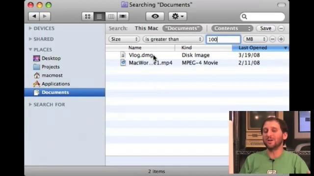 MacMost Now 116: Finding Large Files on Your Hard Drive смотреть онлайн