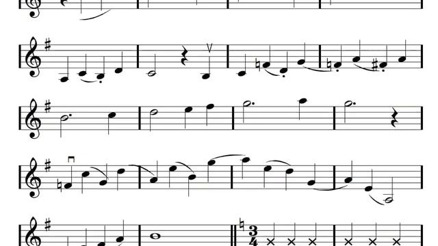 Sight Reading Practice #2 For Violin And Other G Clef Instruments