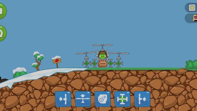 Bad piggies adventure on the helicopter.Приключения Хрюна на вертолете. смотреть онлайн