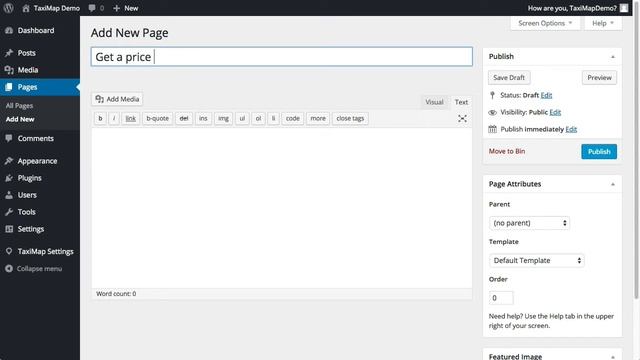 TaxiMap Wordpress Plugin Installation смотреть онлайн