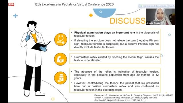 EIP 2020 Oral Presentation: Case Report in Pediatrics Urology смотреть онлайн