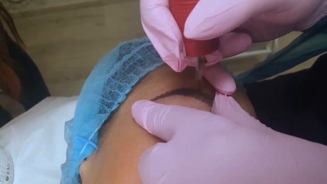 Индивидуальный мастер класс по перманентному макияжу бровей в технике "Пудровое напыление" смотреть онлайн