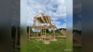 Строительство каркасной дачи 6*6 с мансардой пошагово (фото)