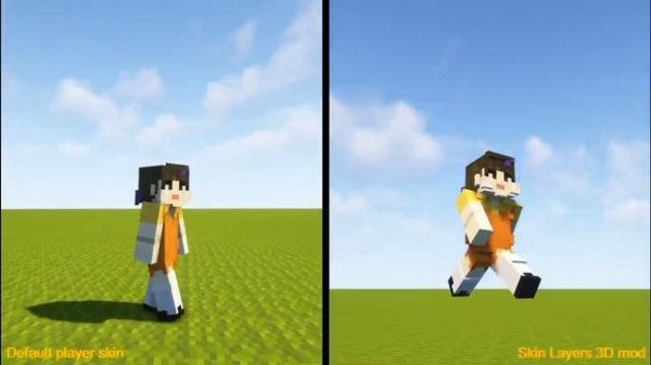 Minecraft 1.16.5 - Skin Layers 3D mod