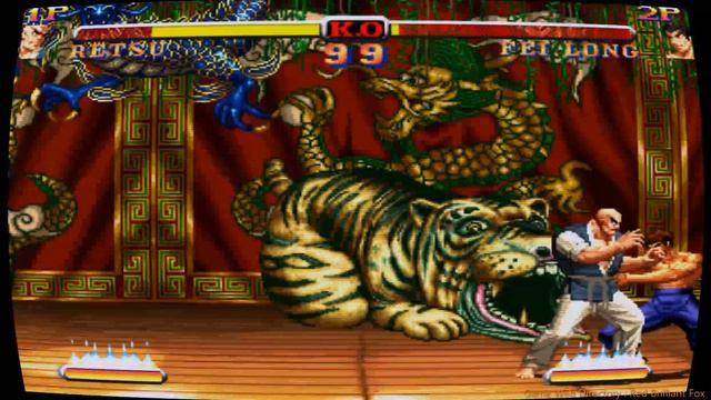 Retsu vs Fei Long (Street Fighter Playground) | Mugen Game смотреть онлайн