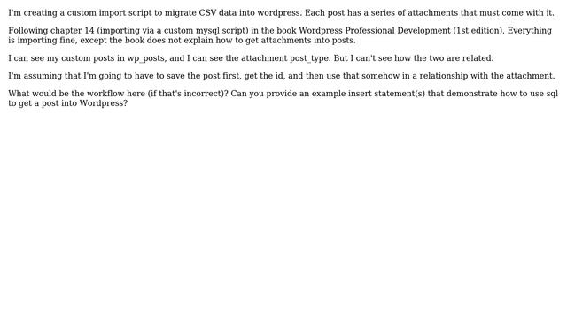 Wordpress: What's the database relationship between a post and its attachments смотреть онлайн