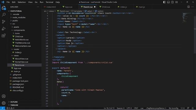 Part-10 | step by step learn vue js 3 from beginner to advance in hindi | Data Binding смотреть онлайн