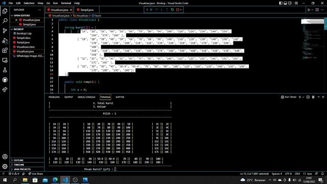Pemesanan/booking kursi bioskop with java programming смотреть онлайн