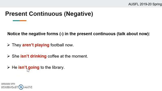 ELEM 8.2 Grammar: Present Simple & Continuous смотреть онлайн