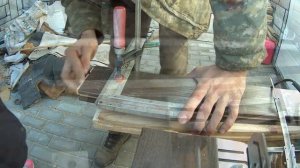 дверь  МДФ расклейка,обрезка и сборка