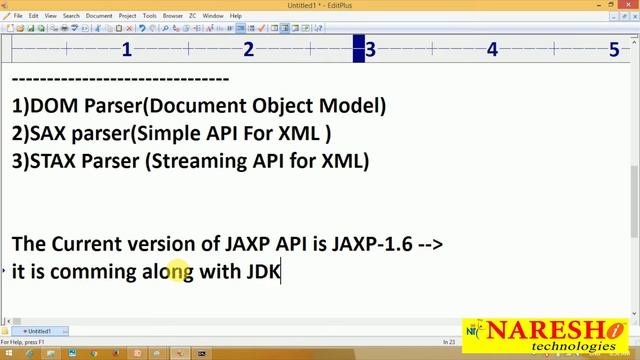 JAXP API Part-1 | XML Tutorial | Mr. Satish B смотреть онлайн