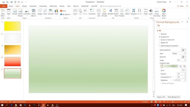 Flat Color Gradient in Microsoft PowerPoint 2016 - PowerPoint Tutorial 2017 смотреть онлайн