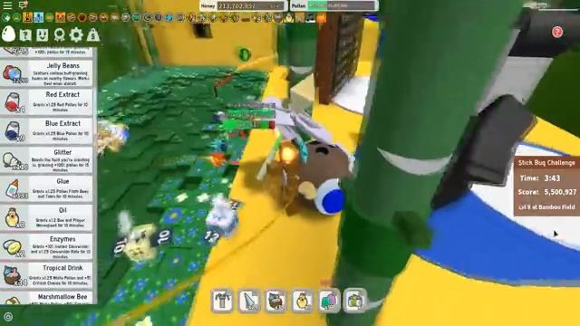 Destroying Stick Bug In Roblox Bee Swarm Simulator смотреть онлайн