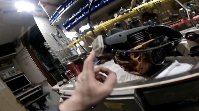 самодельный бензорез 180мм 1,4квт (бензоболгарка)