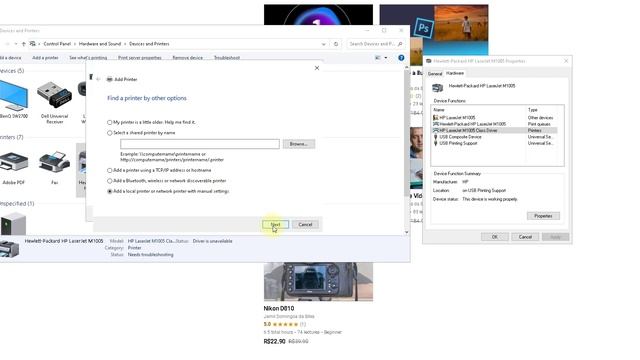 Como instalar impressoras antigas no Windows (HP Laserjet M1005 MFP) смотреть онлайн