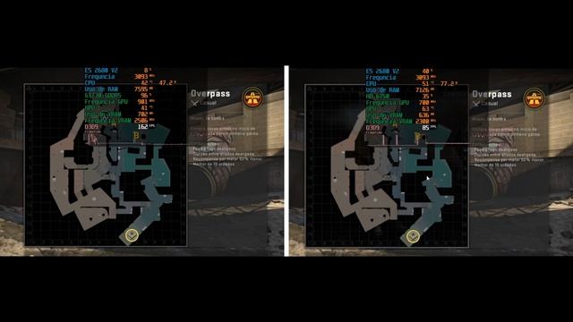 DUELO NO CSGO: - GEFORCE GT 730 2GB GDDR5 VS RADEON HD 6750 1GB GDDR5. смотреть онлайн