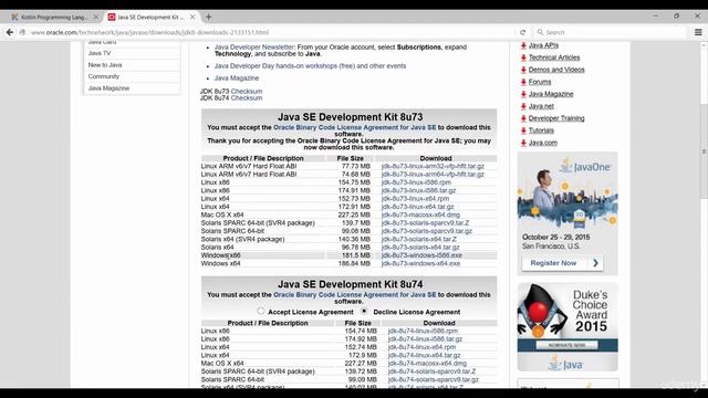 Kotlin for Beginners: Learn Programming With Kotlin : Downloading the JDK смотреть онлайн