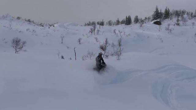 Polaris Assault RMK 800 in deep snow смотреть онлайн