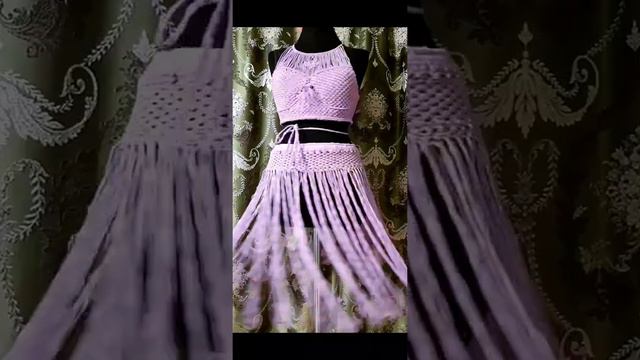Топ бюстье с юбкой в стиле Macrame смотреть онлайн