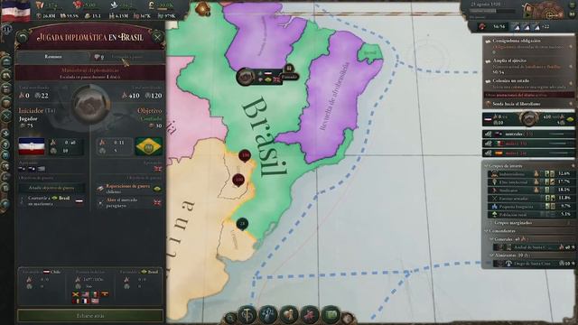 Consolidamos Sudamérica? | Chile Ep 4 | Victoria 3 GAMEPLAY смотреть онлайн